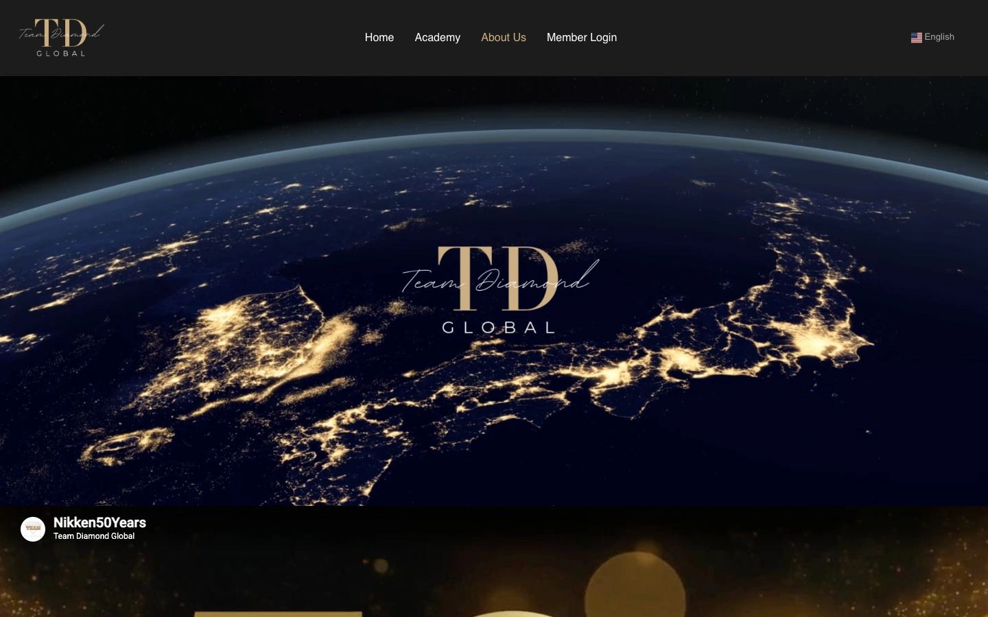 Team Diamond Global — the website introduction to the platform and its community.