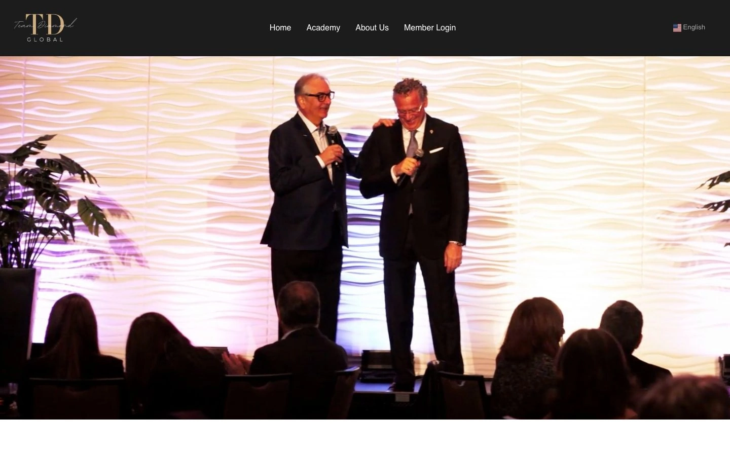 Team Diamond Global — the website live participation experience.